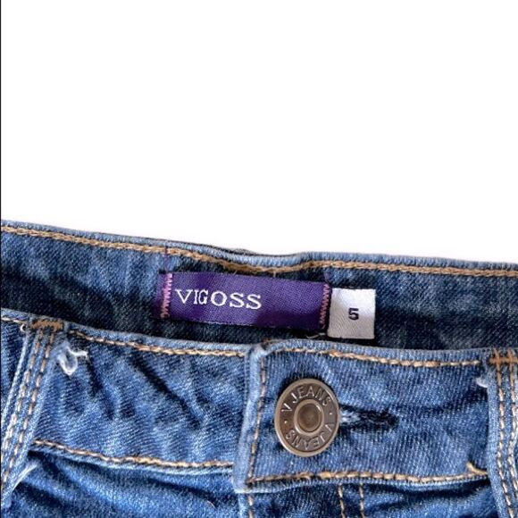 VIGOSS Distressed Denim Shorts (5) - Picture 3 of 4